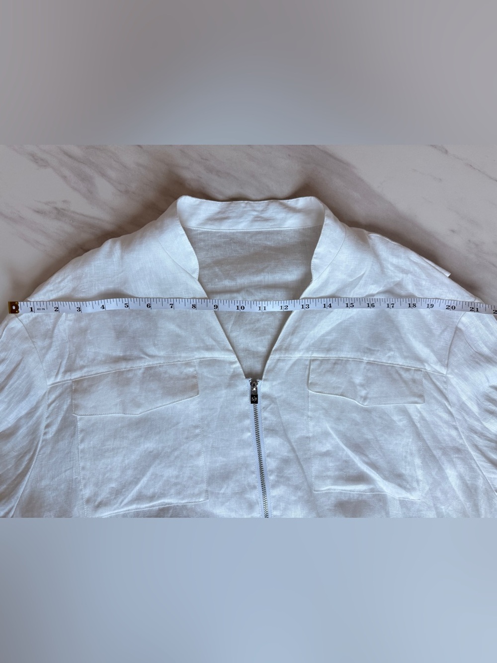 Loro Piana French Dew-retted Linen Zip Bomber Jacket(OEM) - Picture 10 of 11